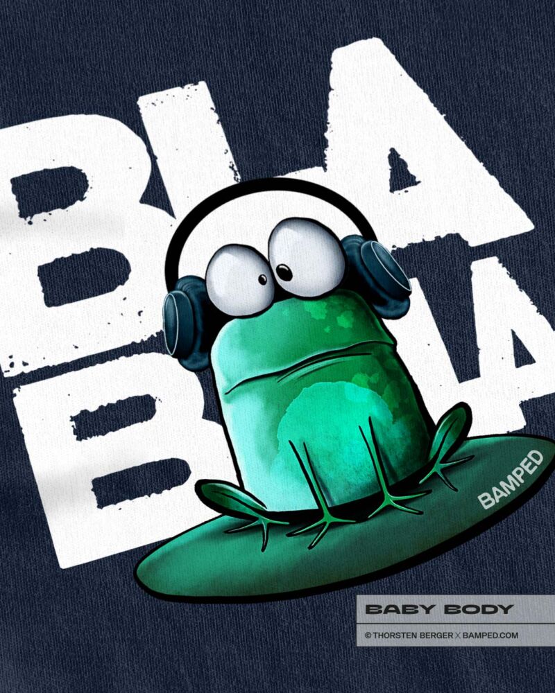 BABY BODY "FROSCH EDDY" / NAVY BLUE – Bild 2