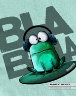 BABY BODY "FROSCH EDDY" / CARIBBEAN BLUE – Bild 2