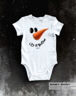 BABY BODY "SNOWMAN HOLLY" / WHITE