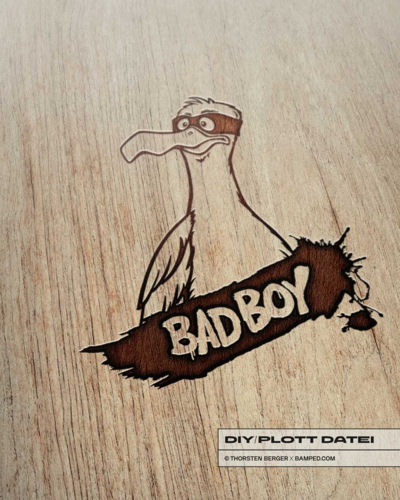 DIY / PLOTTERDATEI "MÖWE OLE" / BAD BOY – Bild 4