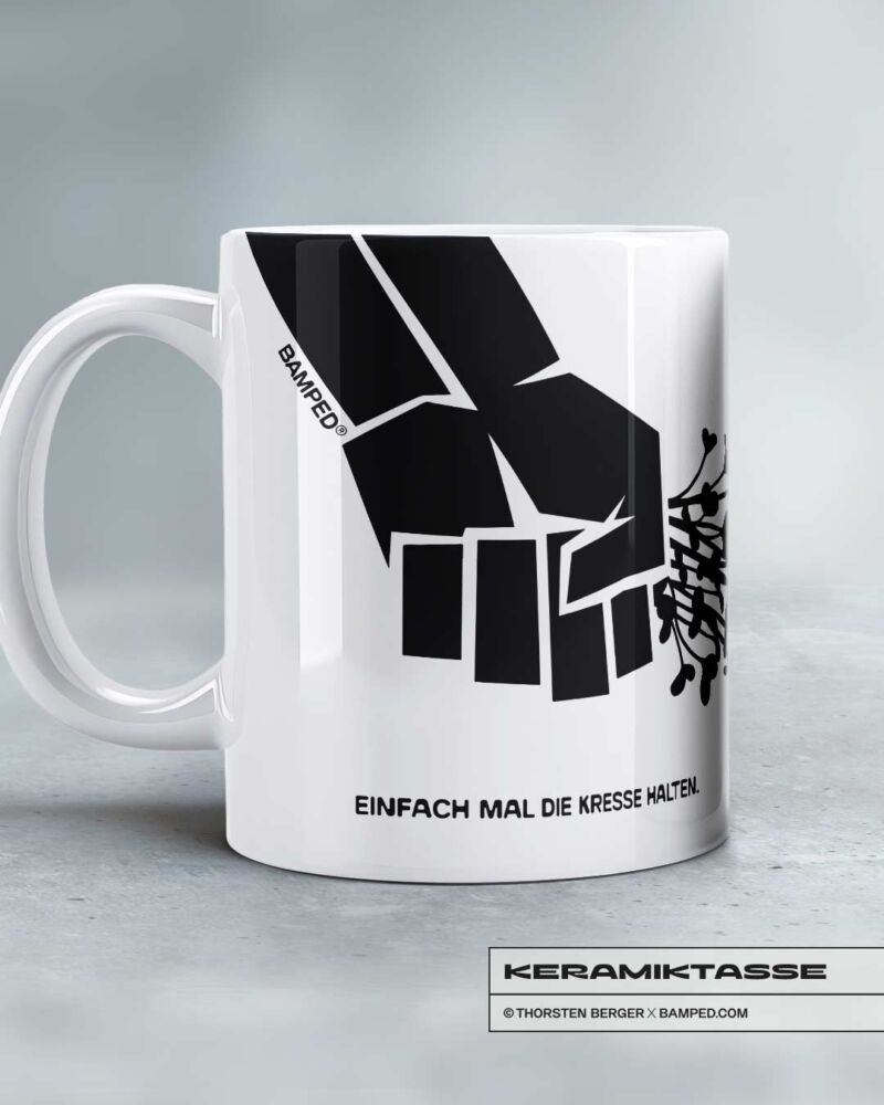 KERAMIKTASSE "KRESSE HALTEN" – Bild 4