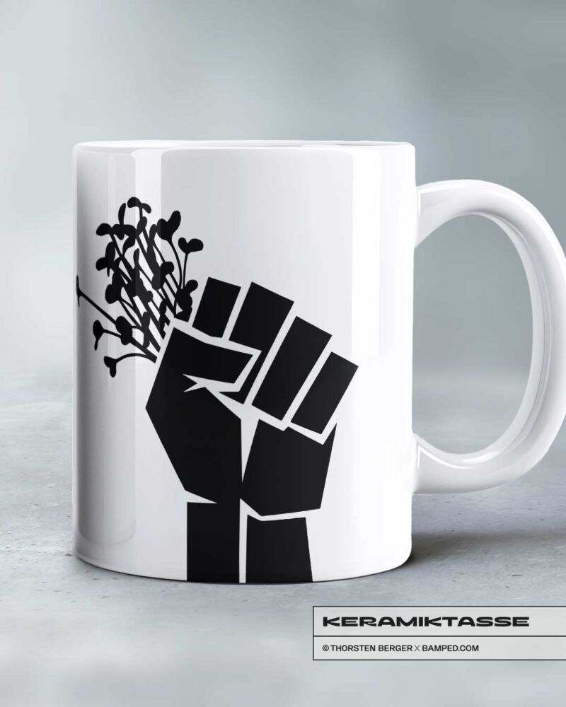 KERAMIKTASSE "KRESSE HALTEN" – Bild 2