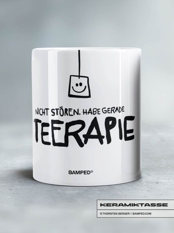 KERAMIKTASSE "TEERAPIE"