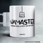KERAMIKTASSE "NAMASTEE"