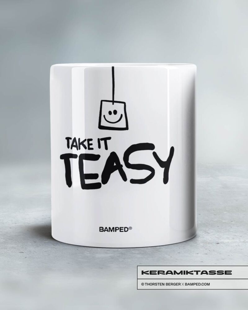KERAMIKTASSE "TAKE IT TEASY" – Bild 3