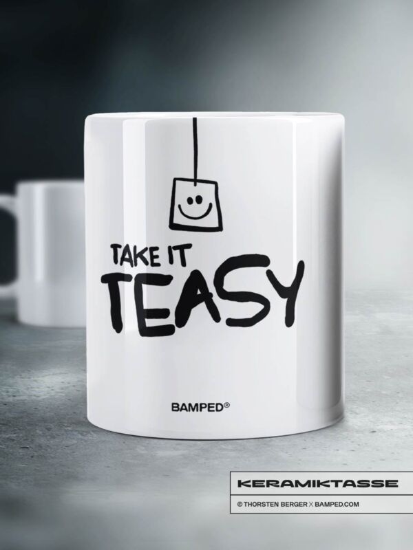 KERAMIKTASSE "TAKE IT TEASY"