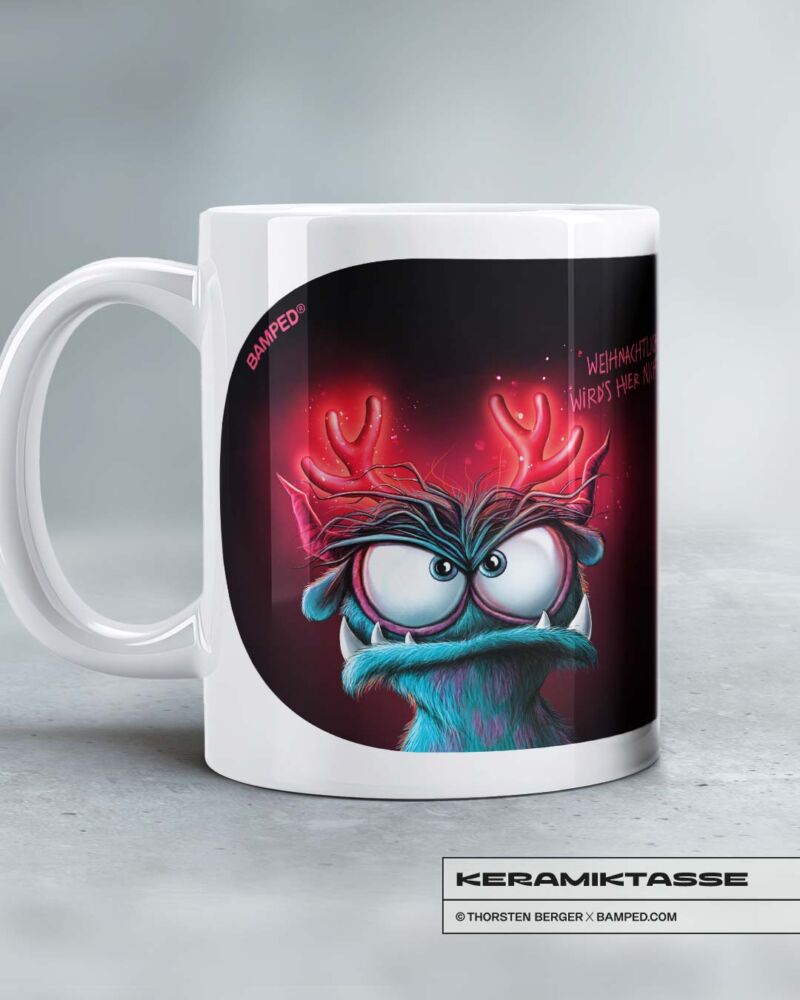 KERAMIKTASSE "WEIHNACHTLICHER WIRD’S NICHT" / MONSTA COLLECTION – Bild 4