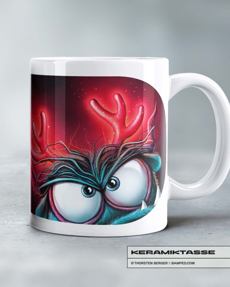 KERAMIKTASSE "WEIHNACHTLICHER WIRD’S NICHT" / MONSTA COLLECTION – Bild 2