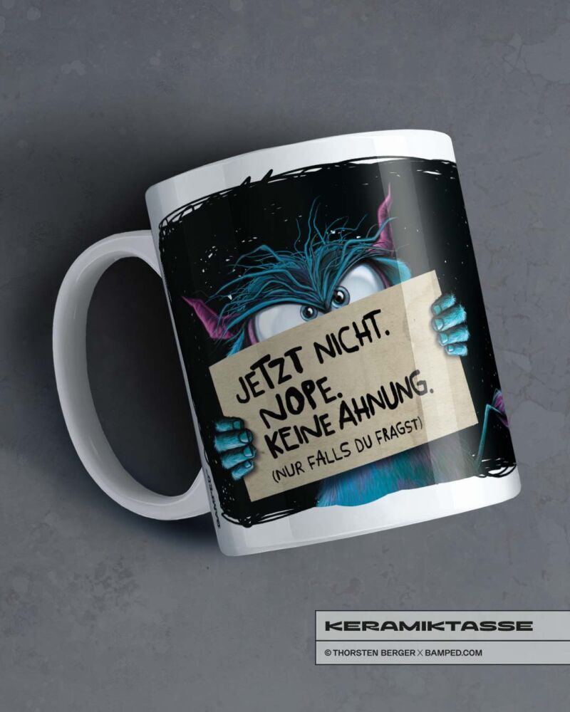 KERAMIKTASSE "JETZT NICHT" / MONSTA COLLECTION – Bild 2