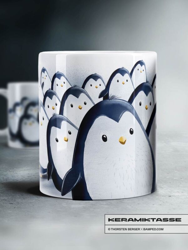 KERAMIKTASSE "PINGUINIS"
