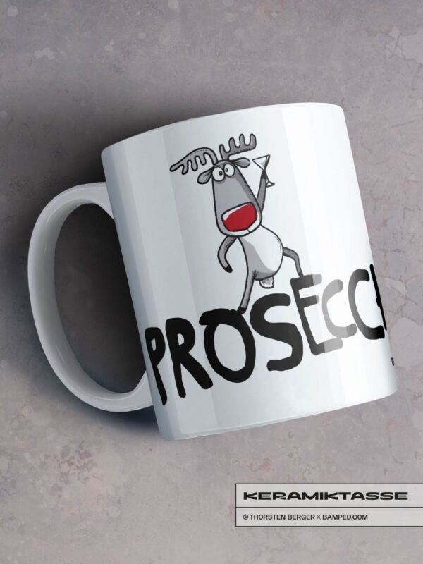 KERAMIKTASSE "RENTIER RUDI / PROSECCHOHOHO"