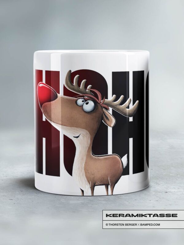 KERAMIKTASSE "RENTIER RUDI / HoHoHOT"