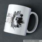 KERAMIKTASSE "RENTIER RUDI / AUSRASTEN"