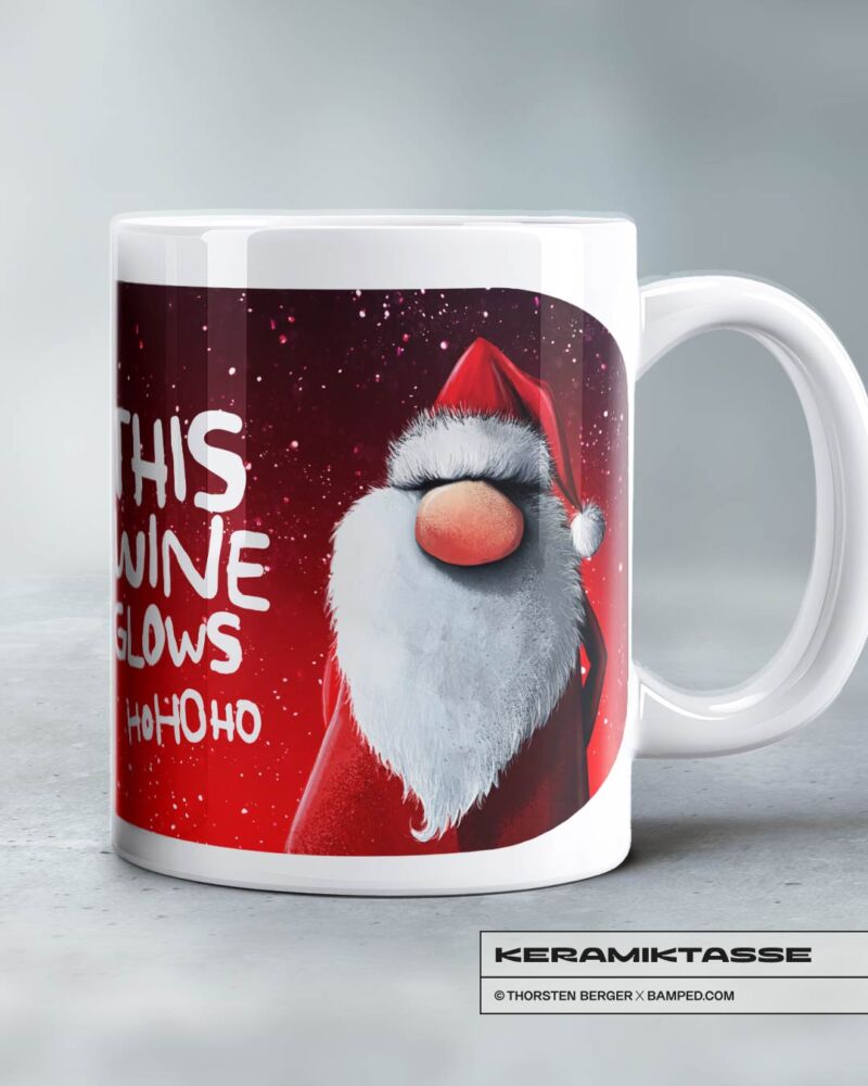 KERAMIKTASSE "SANTA CLAUS" / GLOW WINE – Bild 2