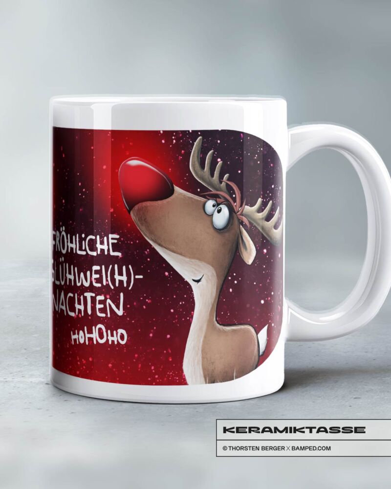 KERAMIKTASSE "RENTIER RUDI" / GLÜHWEIHNACHTEN – Bild 2