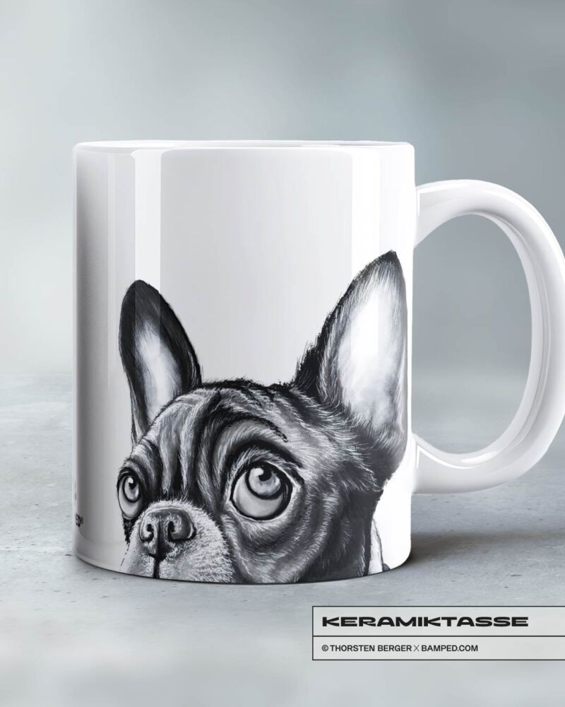 KERAMIKTASSE "PAWERFUL / FRENCHY" – Bild 2