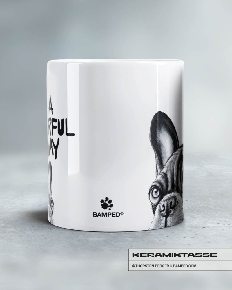 KERAMIKTASSE "PAWERFUL / FRENCHY" – Bild 3
