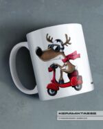 KERAMIKTASSE "RENTIER RUDI / MOPED"