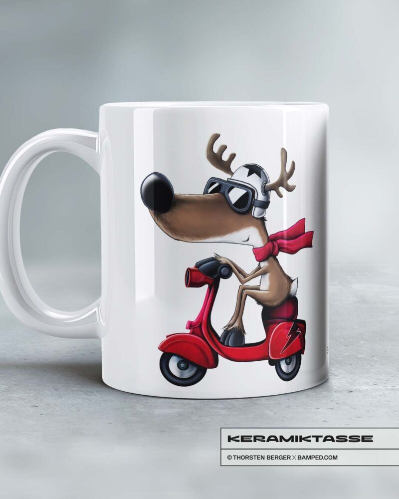 KERAMIKTASSE "RENTIER RUDI / MOPED" – Bild 4