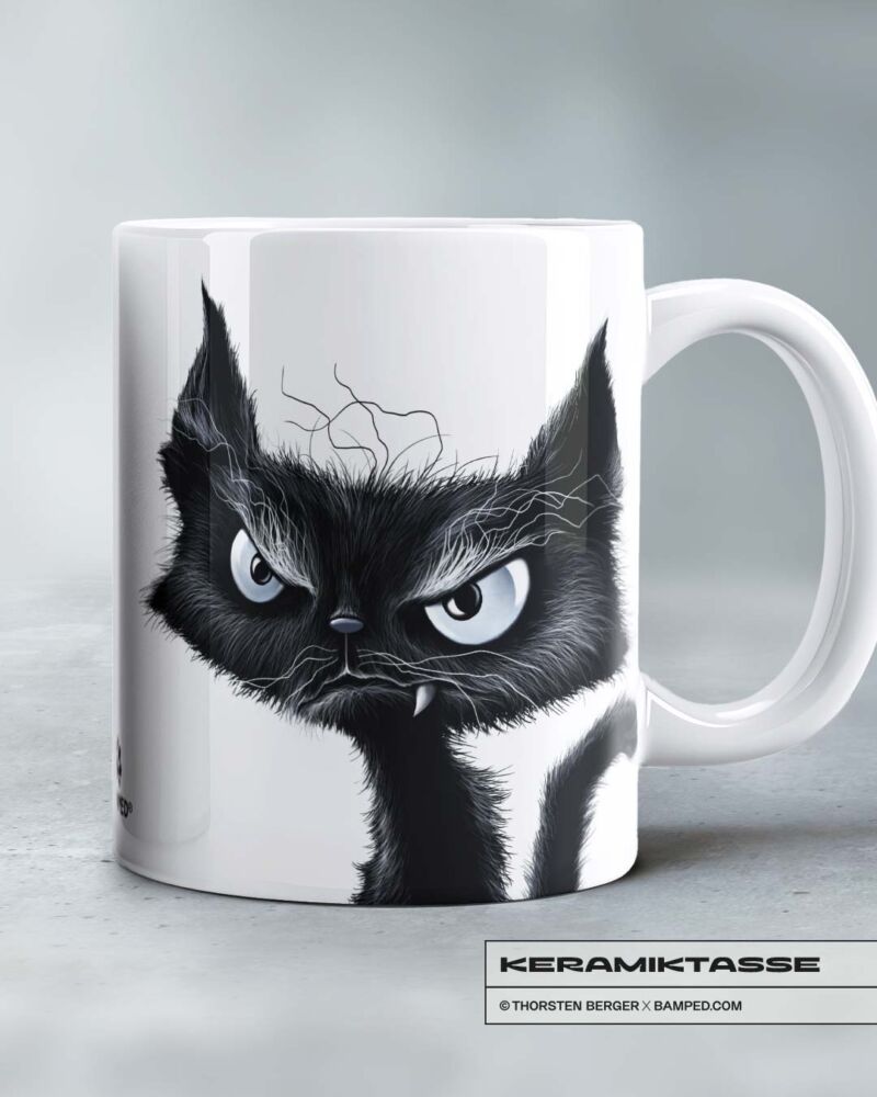 KERAMIKTASSE "BLACK CAT / CATASTROPHE" – Bild 2
