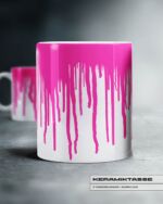 KERAMIKTASSE "GRAFFITI DRIPS" / PINK