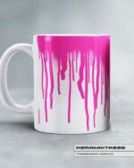 KERAMIKTASSE "GRAFFITI DRIPS" / PINK – Bild 2