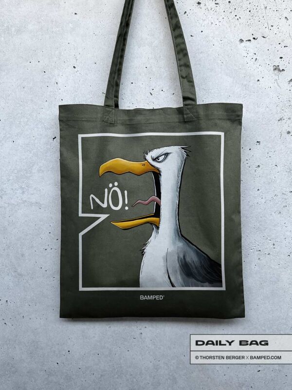 BAUMWOLLTASCHE "MÖWE OLE / NÖ"