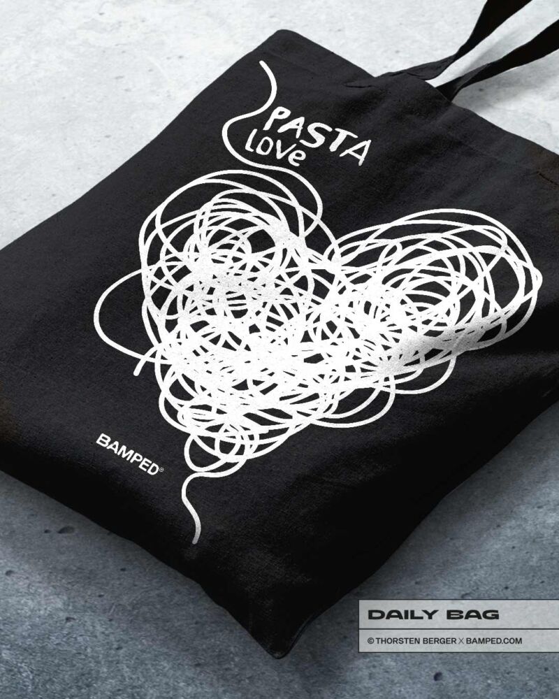 BAUMWOLLTASCHE "PASTA LOVE" – Bild 2