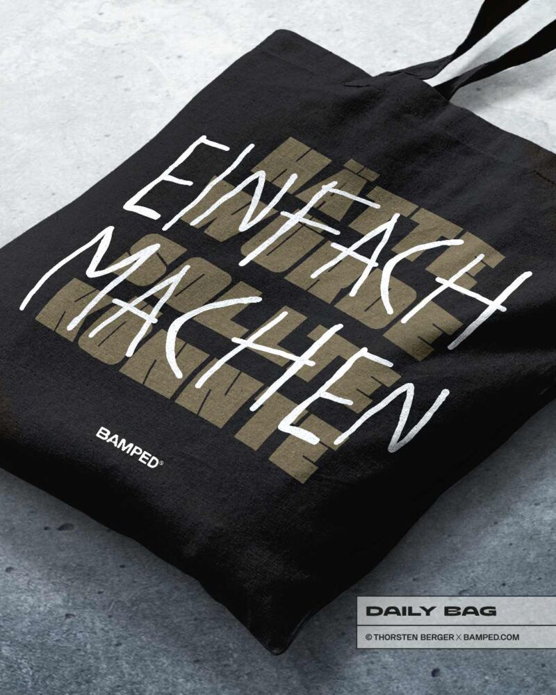 BAUMWOLLTASCHE "MACHEN" – Bild 2