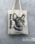 BAUMWOLLTASCHE "DOGGY BAG" / NATURAL – Bild 2