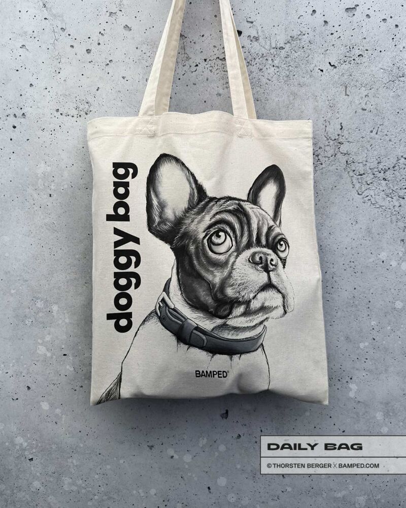 BAUMWOLLTASCHE "DOGGY BAG" / NATURAL – Bild 2