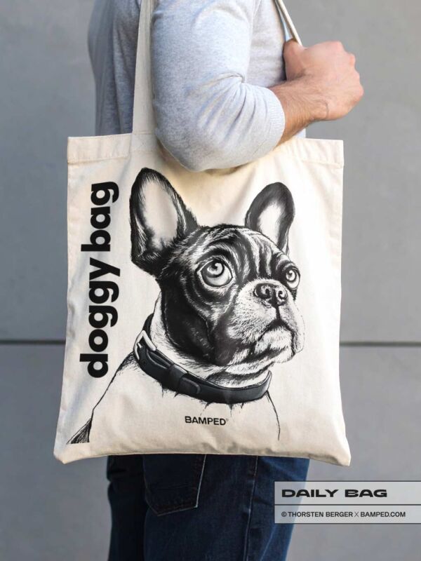 BAUMWOLLTASCHE "DOGGY BAG" / NATURAL