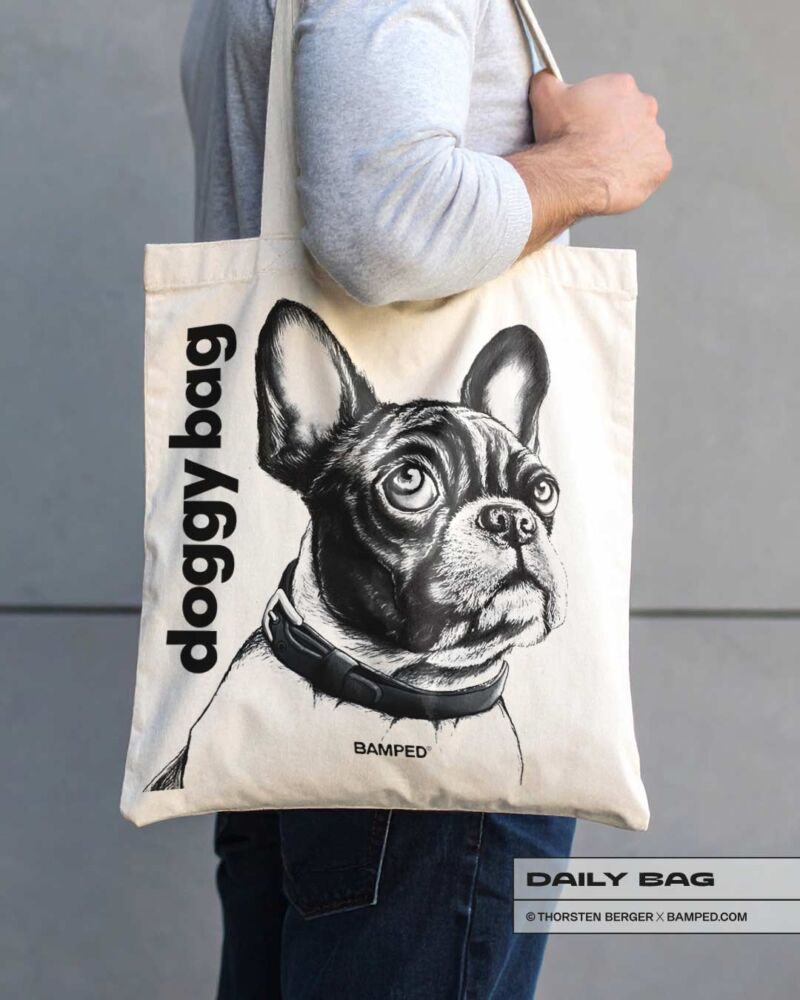 BAUMWOLLTASCHE "DOGGY BAG" / NATURAL – Bild 1