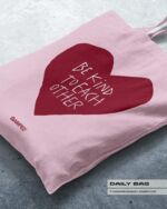 BAUMWOLLTASCHE "BE KIND" / COTTON PINK – Bild 3
