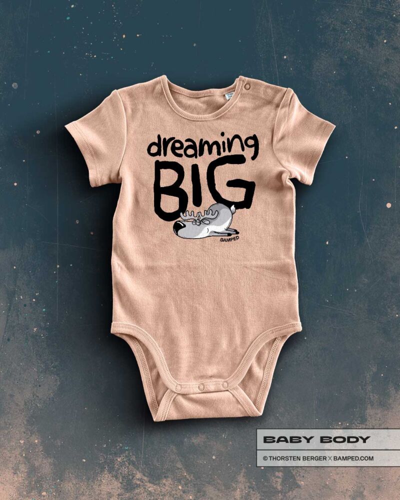 BABY BODY "RENTIER RUDI DREAM BIG" / PEACH – Bild 1