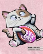 BABY BODY "LUCKY CAT" / COTTON PINK – Bild 2
