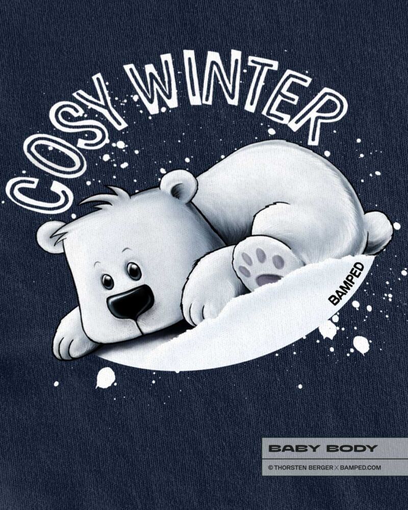 BABY BODY "POLA BEAR WINTER" / NAVY BLUE – Bild 2