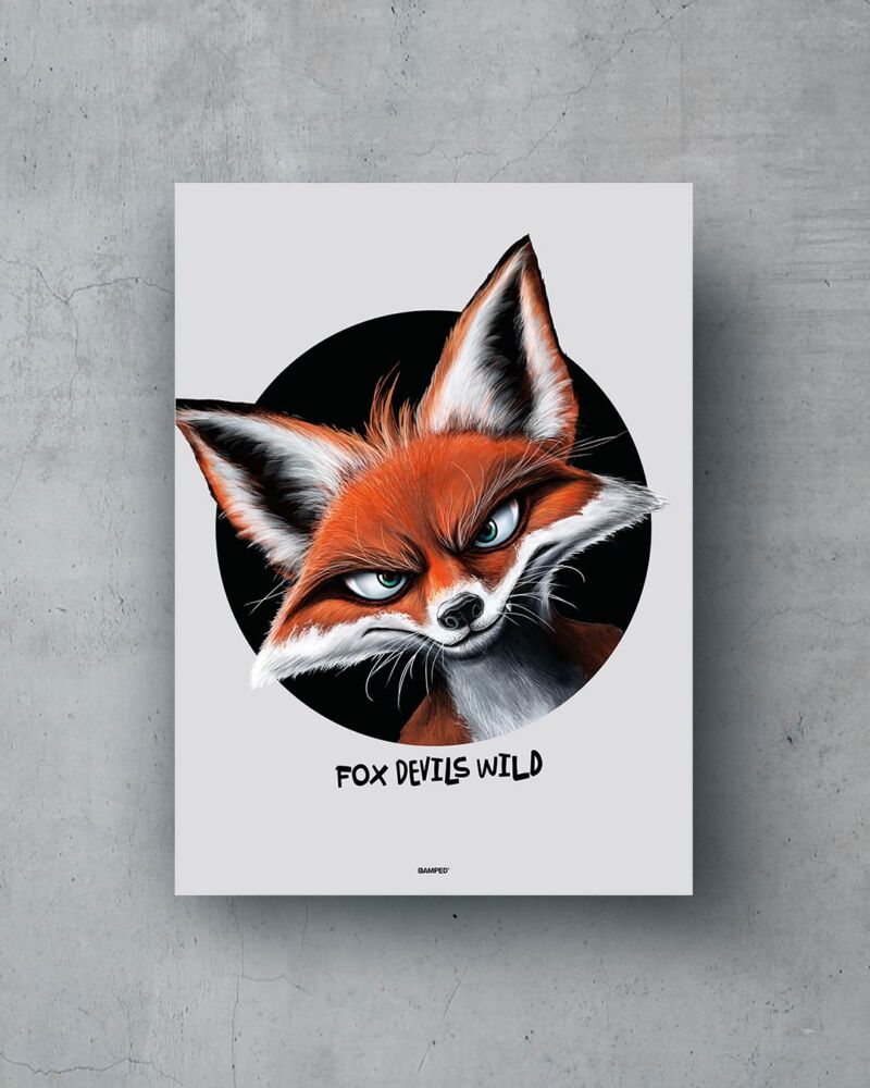 ART PRINT "FOX DEVILS WILD" – Bild 3