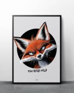 ART PRINT "FOX DEVILS WILD"