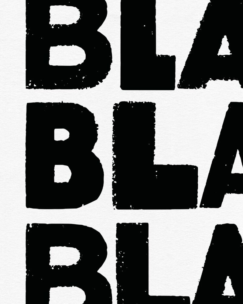 ART PRINT "BLA BLA BLA" – Bild 2