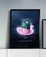 ART PRINT "GRUMMELFEE" / GLITZER – Bild 4