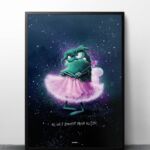ART PRINT "GRUMMELFEE" / GLITZER