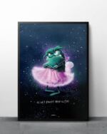 ART PRINT "GRUMMELFEE" / GLITZER