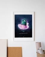 ART PRINT "GRUMMELFEE" / GLITZER – Bild 3