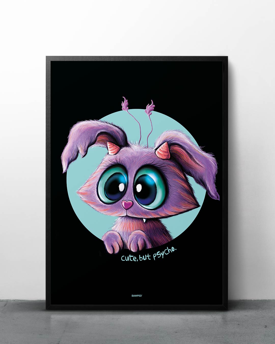 88025013_Snuphi_Fluffy_Artprints_1 ART PRINT "PSYCHO" / MONSTA COLLECTION – Bild 1