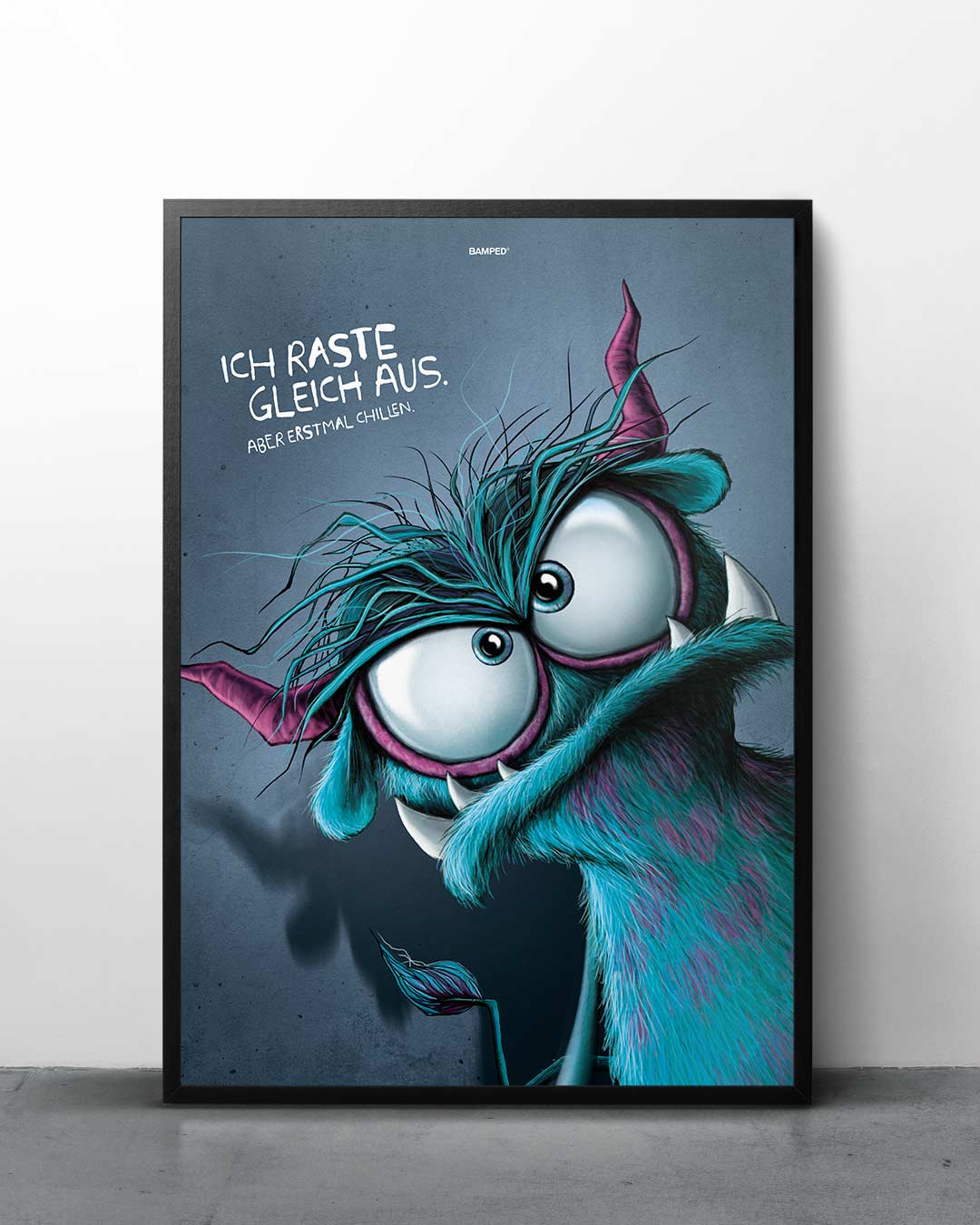 88025017_Snuphi_Ausrasten_BAMPED_Artprints_2b ART PRINT "AUSRASTEN" / MONSTA COLLECTION – Bild 1