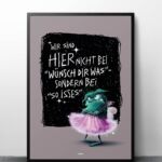 ART PRINT "GRUMMELFEE" / SO ISSES