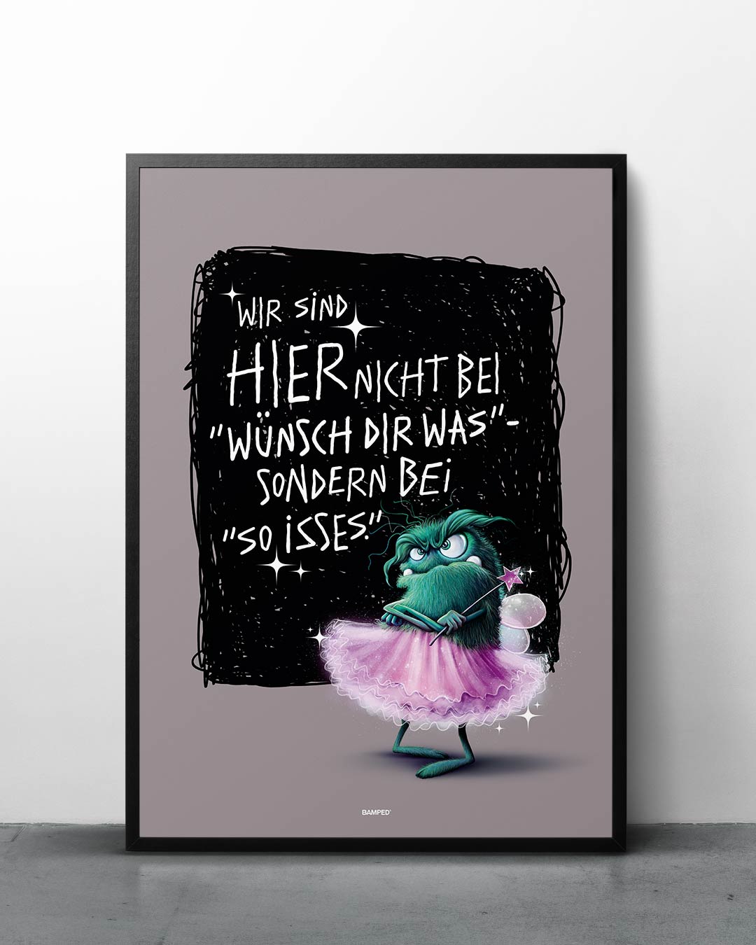 88025021_Grummelfee_BAMPED_Artprints_1 ART PRINT "GRUMMELFEE" / SO ISSES – Bild 1