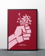 ART PRINT "KRESSE HALTEN" / RED