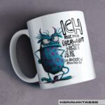 KERAMIKTASSE "AUFREGEN" / MONSTA COLLECTION